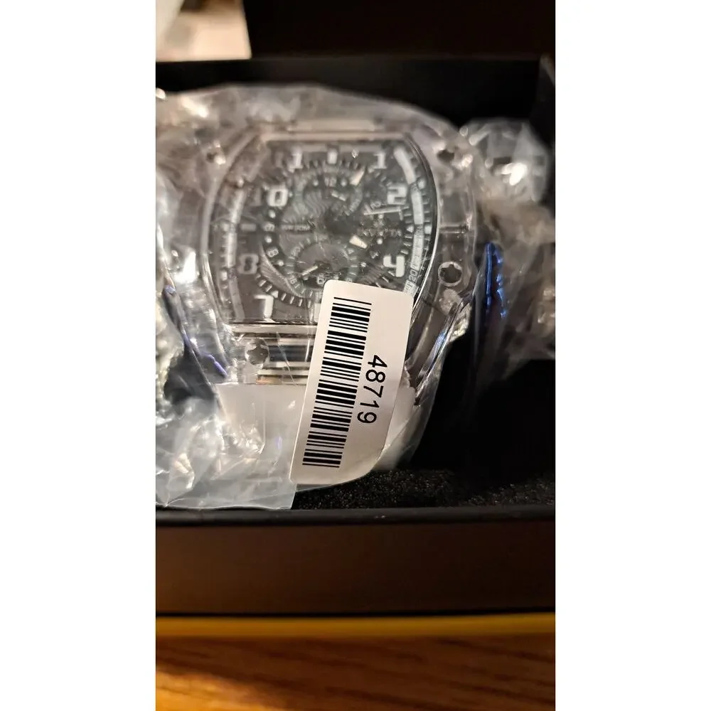 Invicta 48719 Racing Cyclone Men's Watch 48.8mm White Band Unisex
